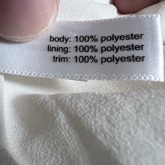 The Limited Women's Ivory Lace Overlay Short Sleeve Blouse Top Size S - Picture 5 of 8